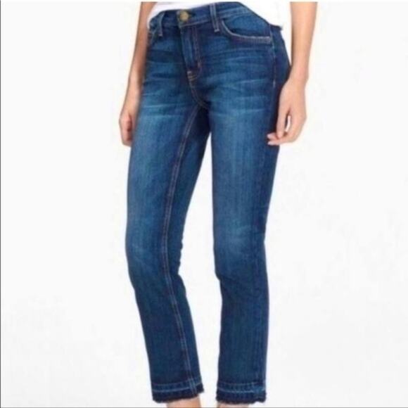Anthropologie Pilcro & The Letterpress Crop Fray Script Jeans Size 28 - Picture 2 of 13